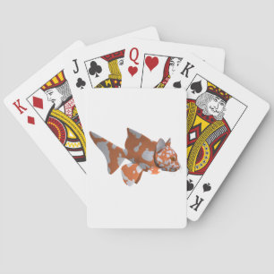 Jeu De Cartes Poisson tacheté Orange-Blanc