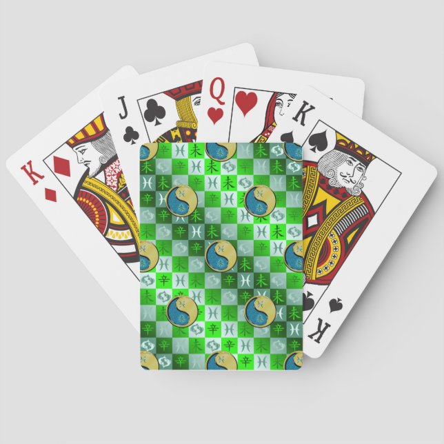Jeu De Cartes Poissons & Chèvre Métal (dos)