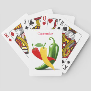 Jeu De Cartes Poivrons verts rouges chili Thunder_Cove
