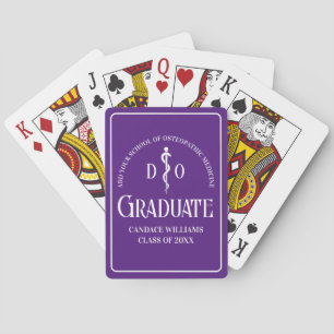 Jeu De Cartes Poker de fin d'études Médicale d'ostéopathie pourp