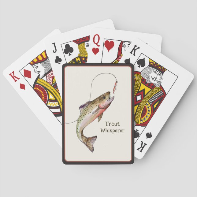 Jeu De Cartes Poker de pêche à la truite  (dos)