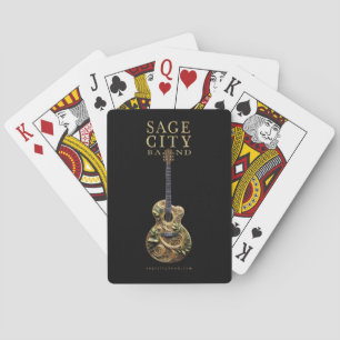 Jeu De Cartes Poker jouant aux cartes avec Sage City design de g