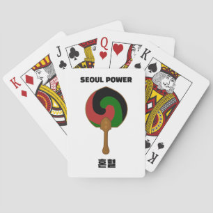 Jeu De Cartes Poker mixte Séoul Power Korean & Black