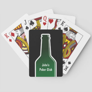 Jeu De Cartes Poker personnalisé jouer aux cartes avec bouteille