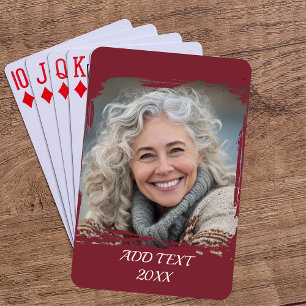 Jeu De Cartes Poker personnalisé photo complète — Bourgogne