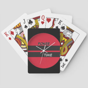 Jeu De Cartes Poker Time Rouge Noir 