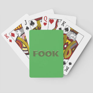 Jeu De Cartes Poker vert pâle jouer cartes