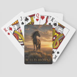 Jeu De Cartes Poker Western Prairie Cheval Sauvage ANIMALS