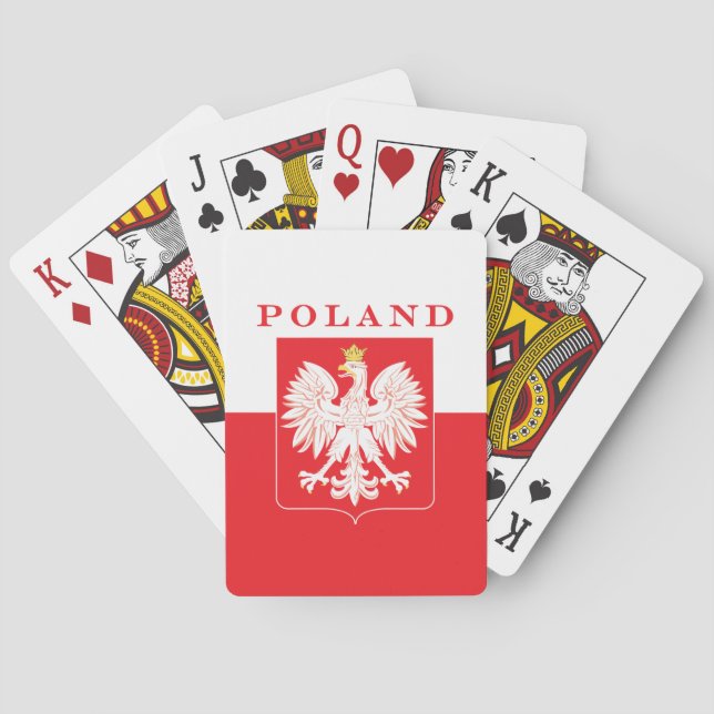 Jeu De Cartes Poland Eagle Red Shield (dos)