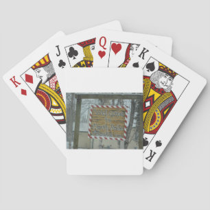 Jeu De Cartes Pôle Nord Alaska de temps congelé par flocon de