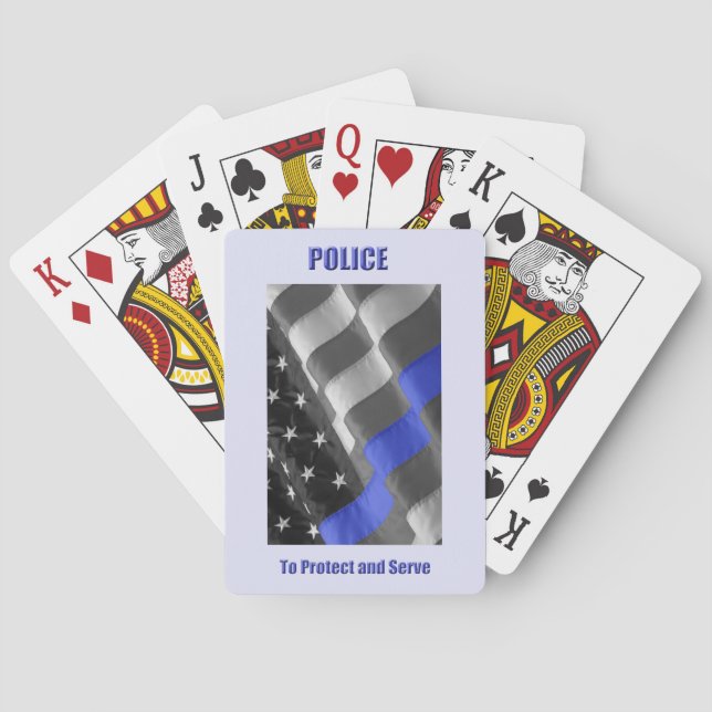 Jeu De Cartes Police (dos)