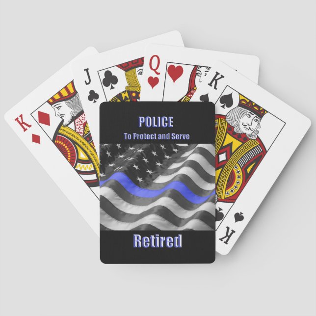 Jeu De Cartes Police (dos)