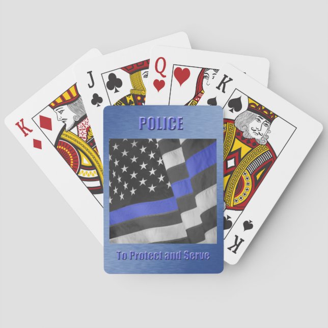 Jeu De Cartes Police (dos)