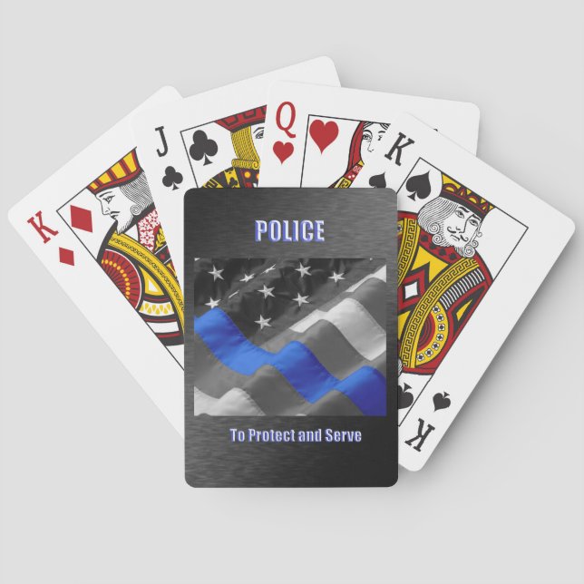 Jeu De Cartes Police (dos)