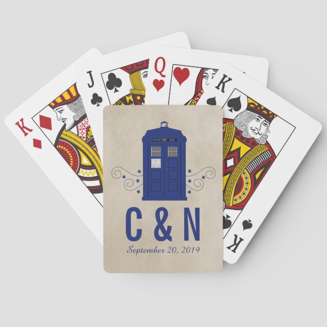 Jeu De Cartes Police Box Mariage Lecture Cartes v6 (dos)