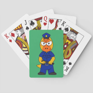 Jeu De Cartes Police de Pachycéphalosaure.