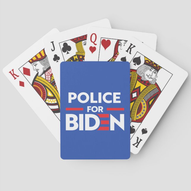 JEU DE CARTES POLICE POUR JOE BIDEN (dos)