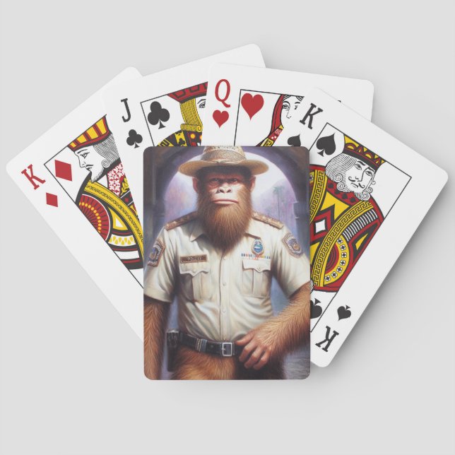 Jeu De Cartes Policier de Bigfoot (dos)