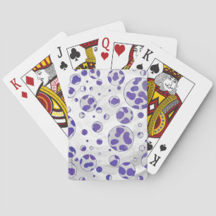 Jeu De Cartes Polka blanc et violet dalmate
