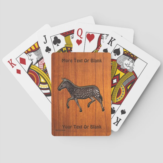 Jeu De Cartes Polka sculpté point Zebra (dos)