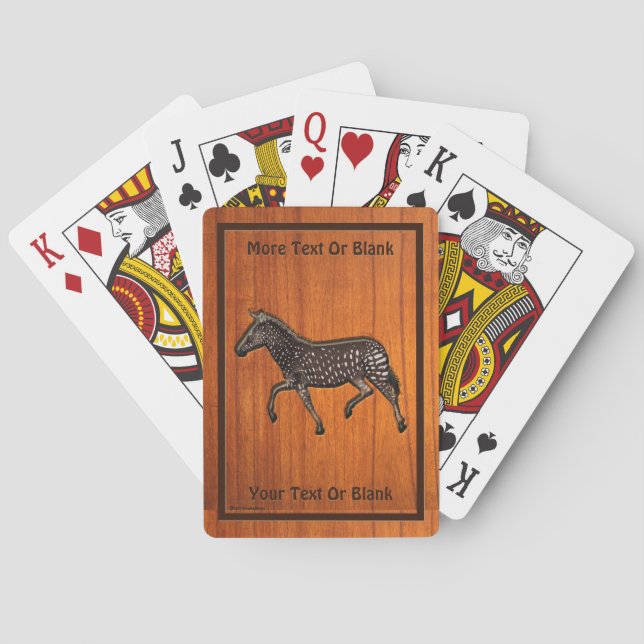 Jeu De Cartes Polka sculpté point Zebra (dos)