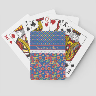Jeu De Cartes Polkas Floral Faux Lace Personnalisé Jouer Cartes