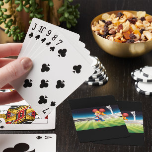 Jeu De Cartes Pom-pom girl sur le terrain de sport