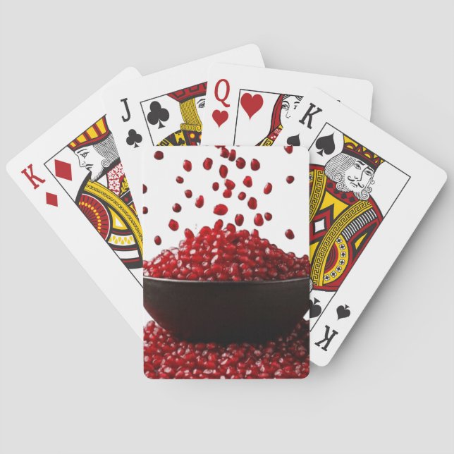 Jeu De Cartes Pomegranate Illustration – Elegant Fruit Design (dos)