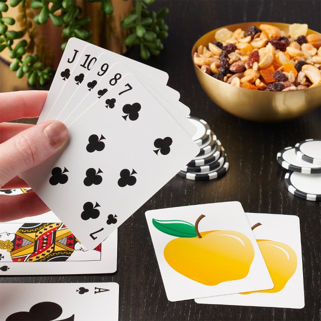 Jeu De Cartes Pomme Dorée Fruit Jaune Clair (Créateur téléchargé)