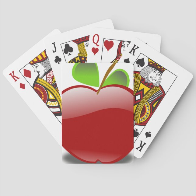 JEU DE CARTES POMME ROUGE (dos)