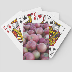 Jeu De Cartes Pommes de récolte d'automne rouge Jouer des cartes