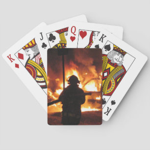 Jeu De Cartes Pompier Dans Les Flammes