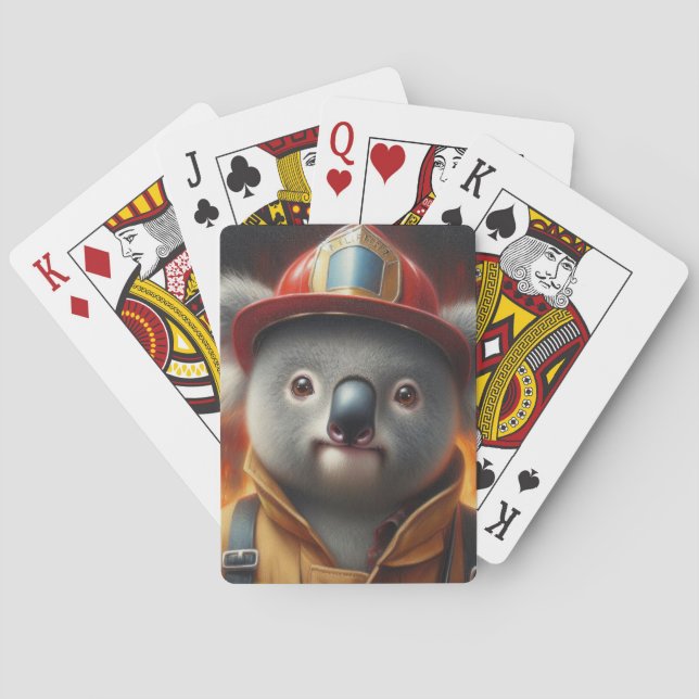 Jeu De Cartes Pompier Koala (dos)