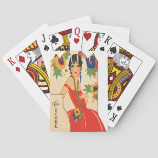 Jeu De Cartes Pont Art Déco vintage Tally