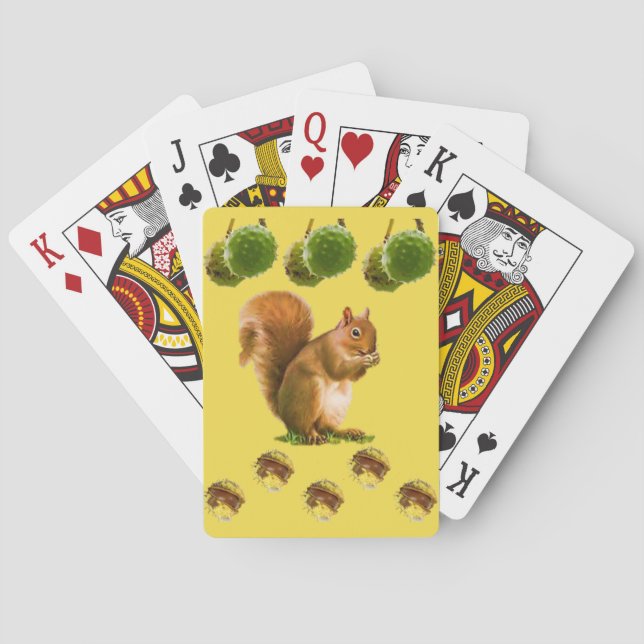 Jeu De Cartes Pont carte de jeu d'écureuil (dos)