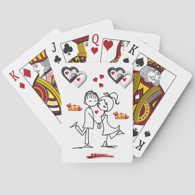 Jeu De Cartes Pont carte de la Saint-Valentin (dos)
