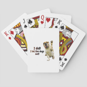 Jeu De Cartes Pont de cartes à jouer, avec un Bulldog