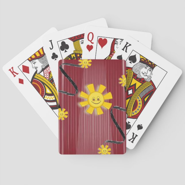 Jeu De Cartes Pont de cartes de tournesol (dos)