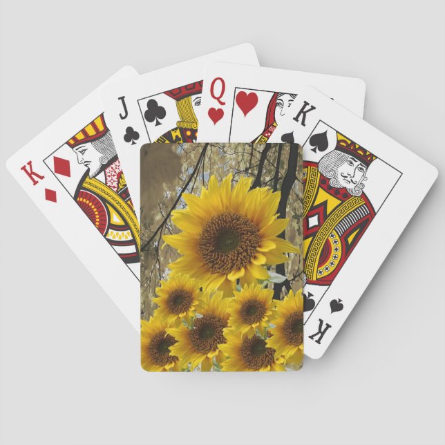 Jeu De Cartes Pont de cartes de tournesol (dos)