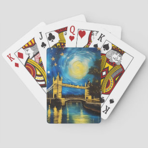 Jeu De Cartes Pont de Londres en art acrylique,