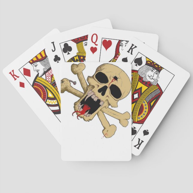 Jeu De Cartes pont du crâne et des os (dos)