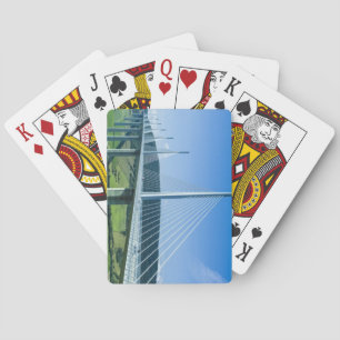 Jeu De Cartes Pont du Viaduc de Millau, Vallée de Tran, France