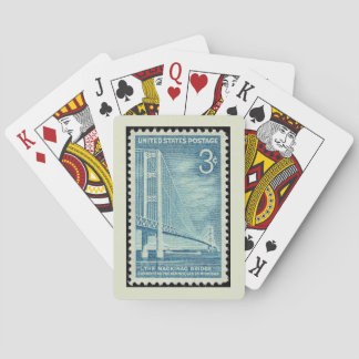 Jeu De Cartes Pont Mackinac 1958 Timbre de la poste