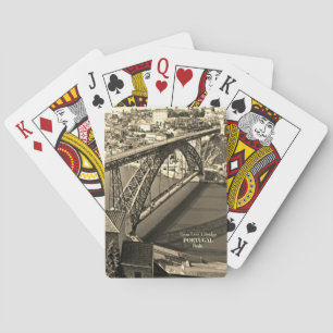 Jeu De Cartes Pont Porto au-dessus du fleuve Douro, Portugal, sé