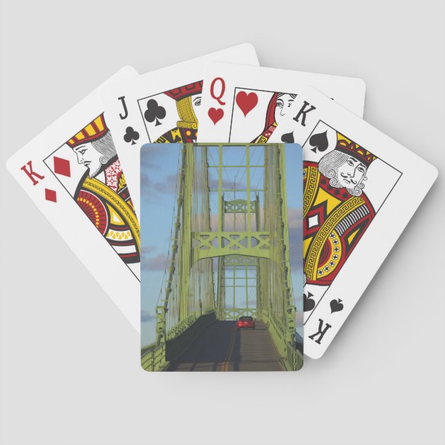 Jeu De Cartes Pont suspendu menant à Little Deer Isle (dos)