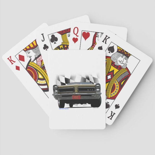 Jeu De Cartes Pontiac GTO 1965 (dos)