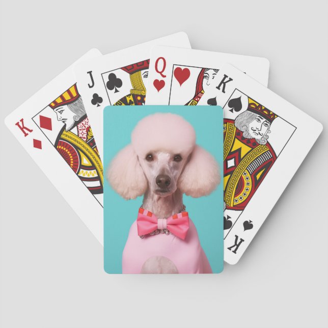 Jeu De Cartes Poodle Pop Art – Élégant et Rétro  (dos)