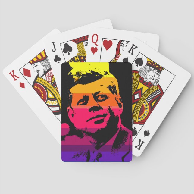 Jeu De Cartes Pop Art Jack JFK John F. Kennedy (dos)