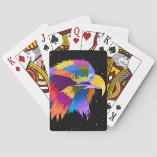 Jeu De Cartes Pop d'aigle stylisé