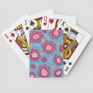 Jeu De Cartes Pop Flowers rose Playing Cartes